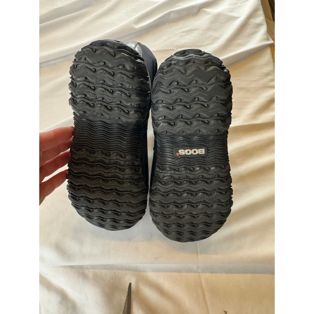 BOGS Classic Mid Handle Black Waterproof Insulated Rain Snow Boots 7